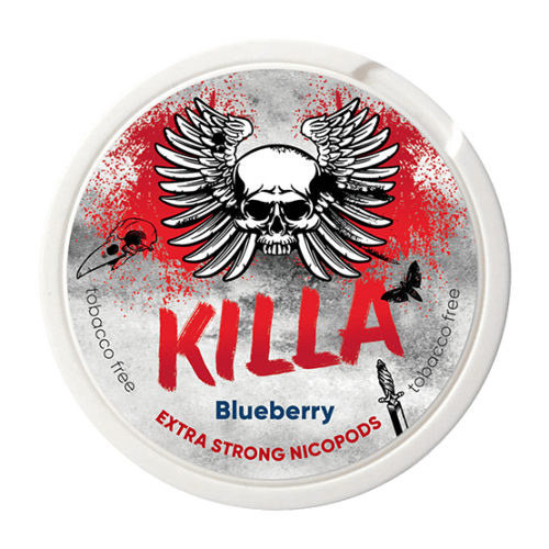 KILLA Blueberry Slim Extra Strong 16mg - Nicotine Pouches UK (20 Pack)