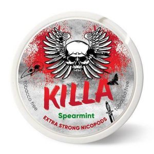 KILLA Spearmint Slim Extra Strong 16mg - Nicotine Pouches UK (20 Pack)
