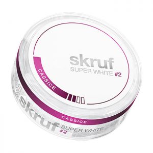 Skruf Super White Cassice Slim Normal 8mg - Nicotine Pouches UK